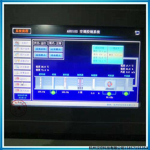 洁净室中央空调自动化控制系统,空调机组plc自控系统,西门子净化空调